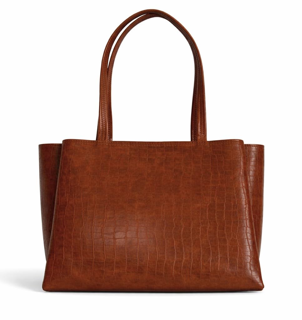 Lemura Croco Pattern Large Capacity Tote Bag