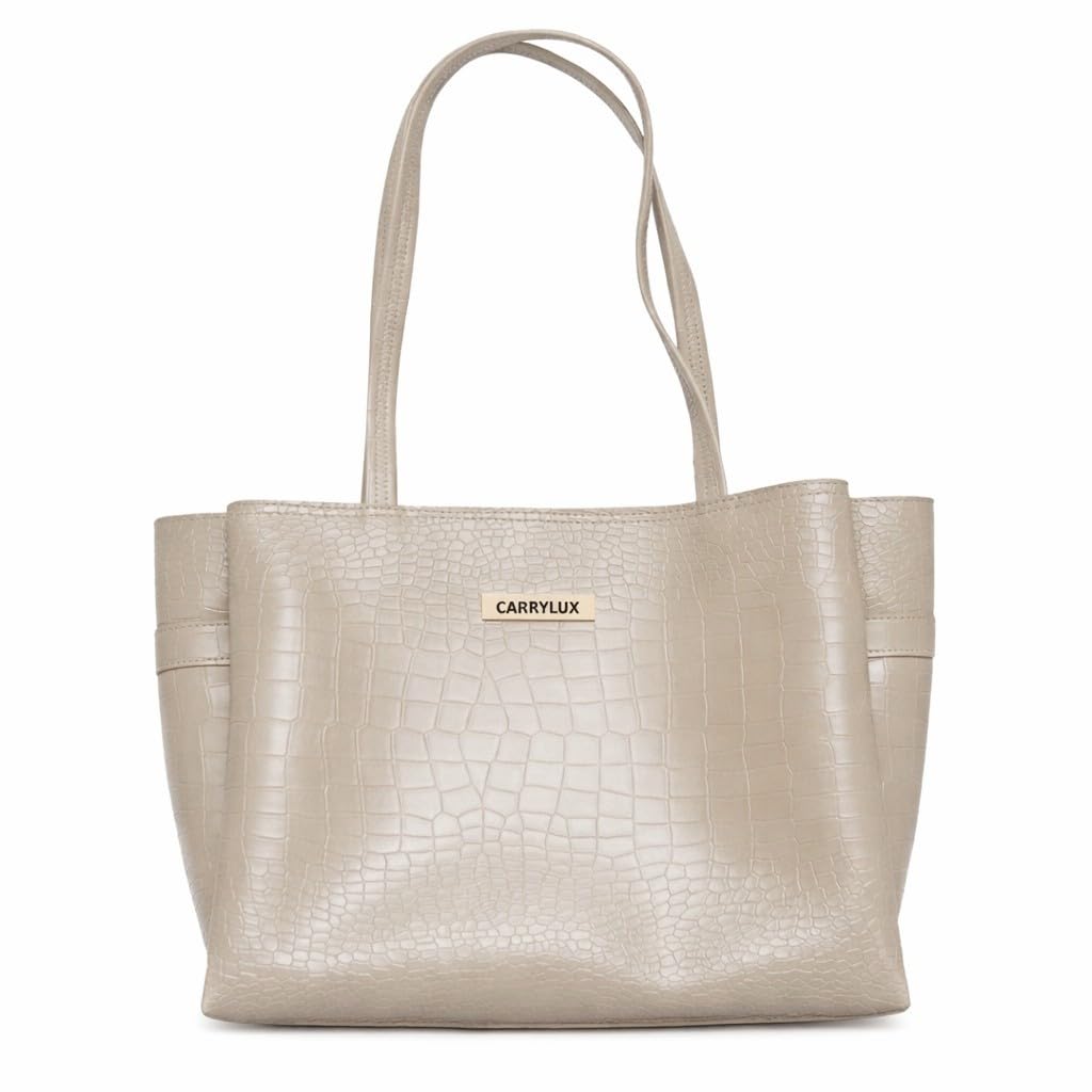 Lemura Croco Pattern Large Capacity Tote Bag