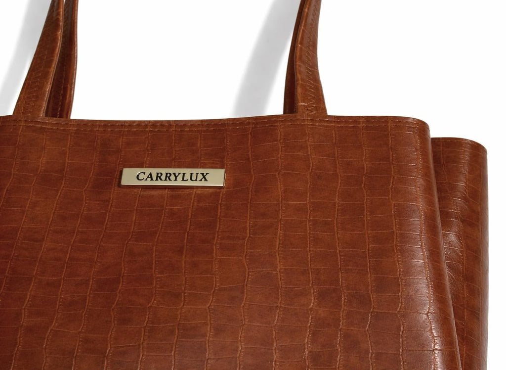Lemura Croco Pattern Large Capacity Tote Bag