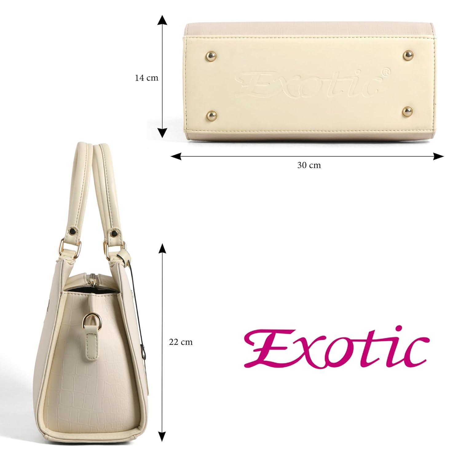 EXOTIC Studded hand bag for women