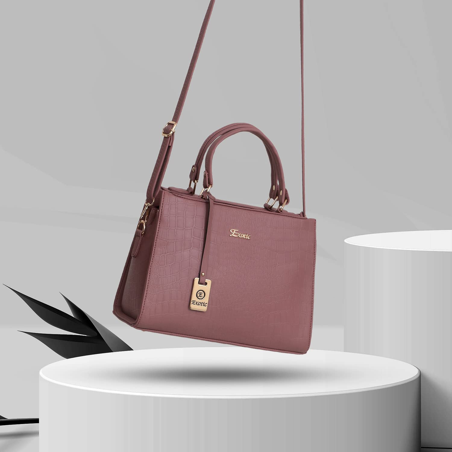 EXOTIC Studded hand bag for women