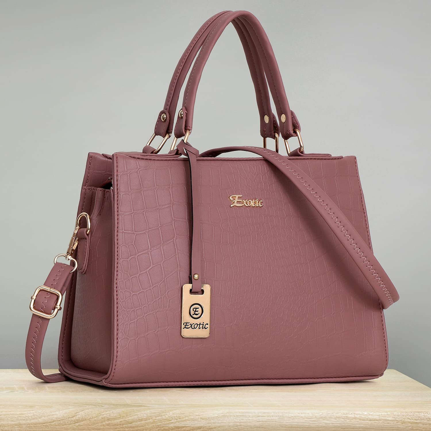 EXOTIC Studded hand bag for women