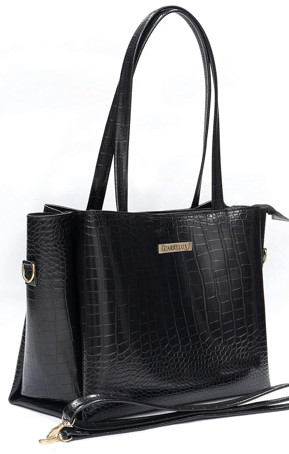 Lemura Croco Pattern Large Capacity Tote Bag