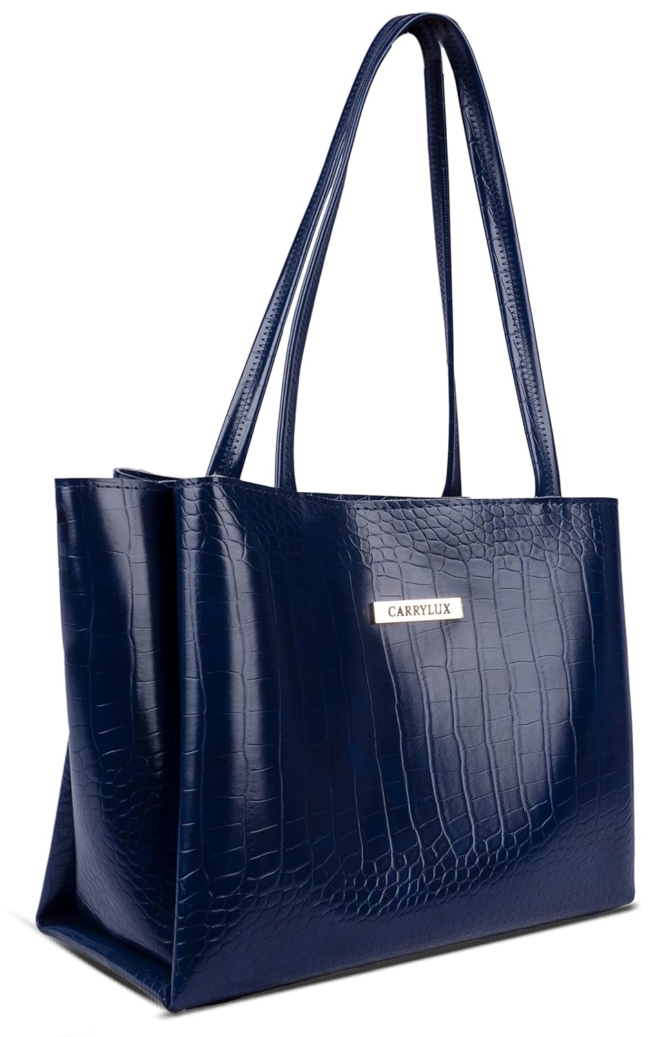 Lemura Croco Pattern Large Capacity Tote Bag